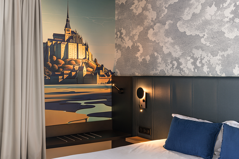 Intérieur chambre hôtel Mercure